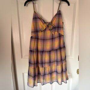 Moodie Vibrant Plaid Kids Dress